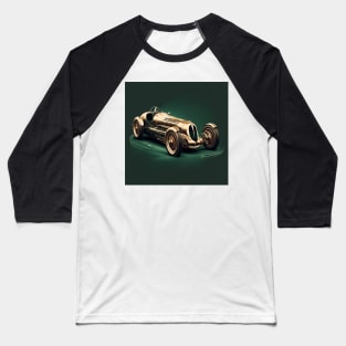 Art Deco Style Racing Car Baseball T-Shirt